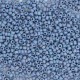 Miyuki rocailles kralen 15/0 - Opaque glazed frosted rainbow soft blue 15-4704